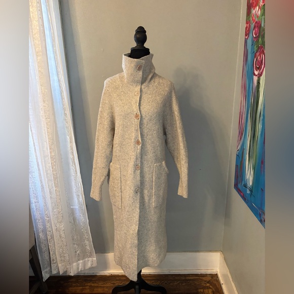 Babaton Sweaters - Aritzia The Group Babaton wool yak blend button cardigan sweater grey M